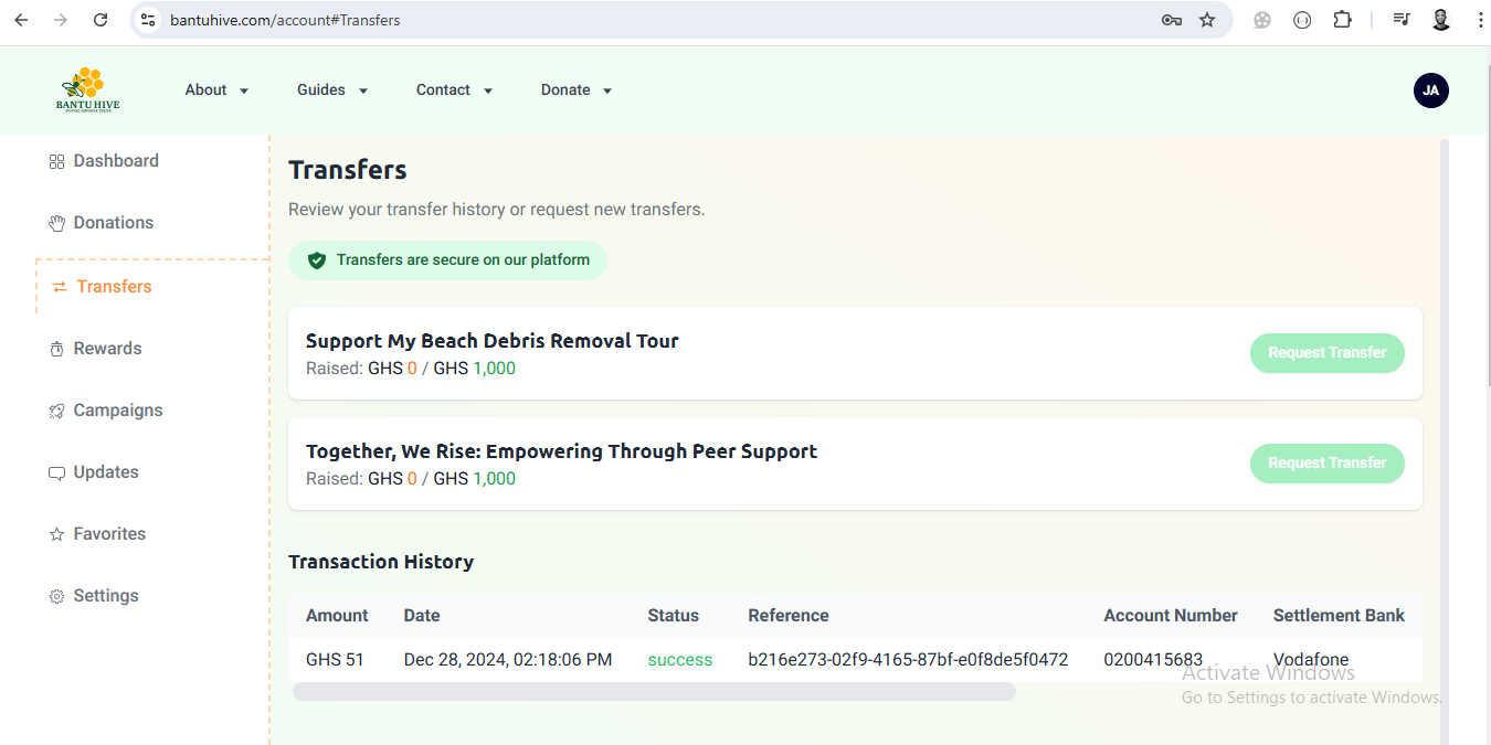 Request Transfer - Automated